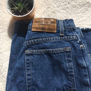 High waisted jeans